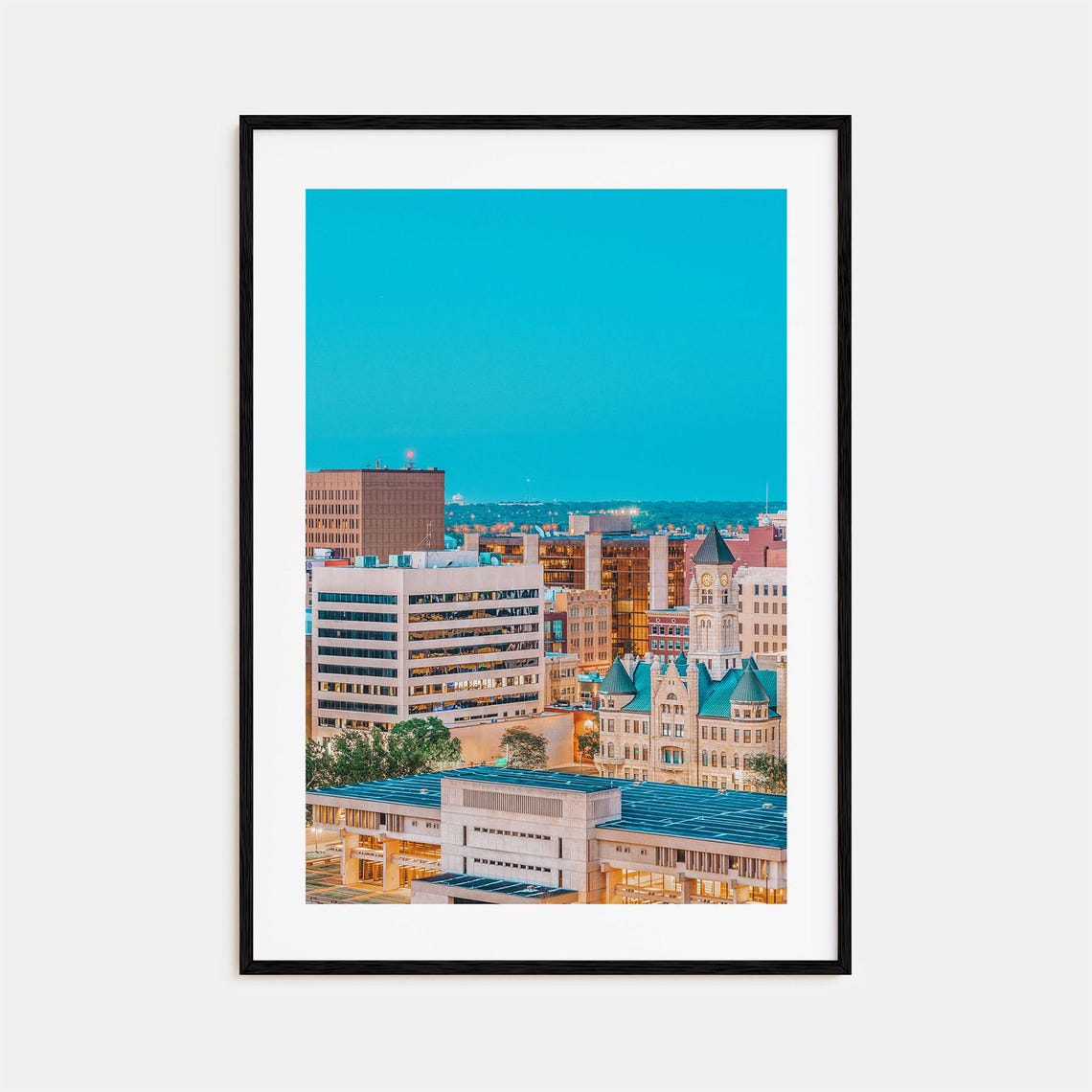Wichita Colorful Poster Print Wichita Photo Wall Art Wichita Wall Decor Wichita Travel Print Wichita Street Map Poster City Map
