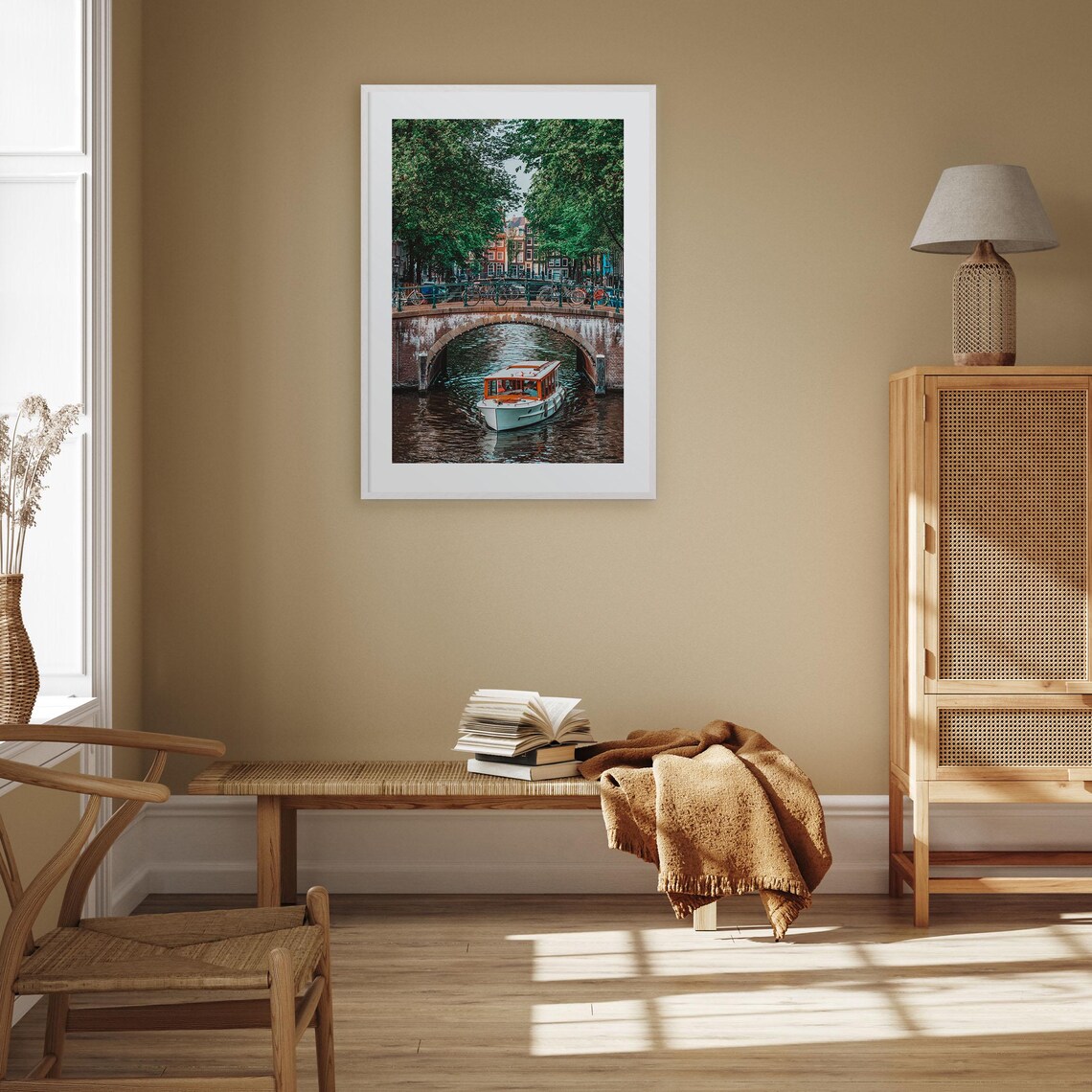 Amsterdam Colorful Travel Poster, City Map Art - Image 3