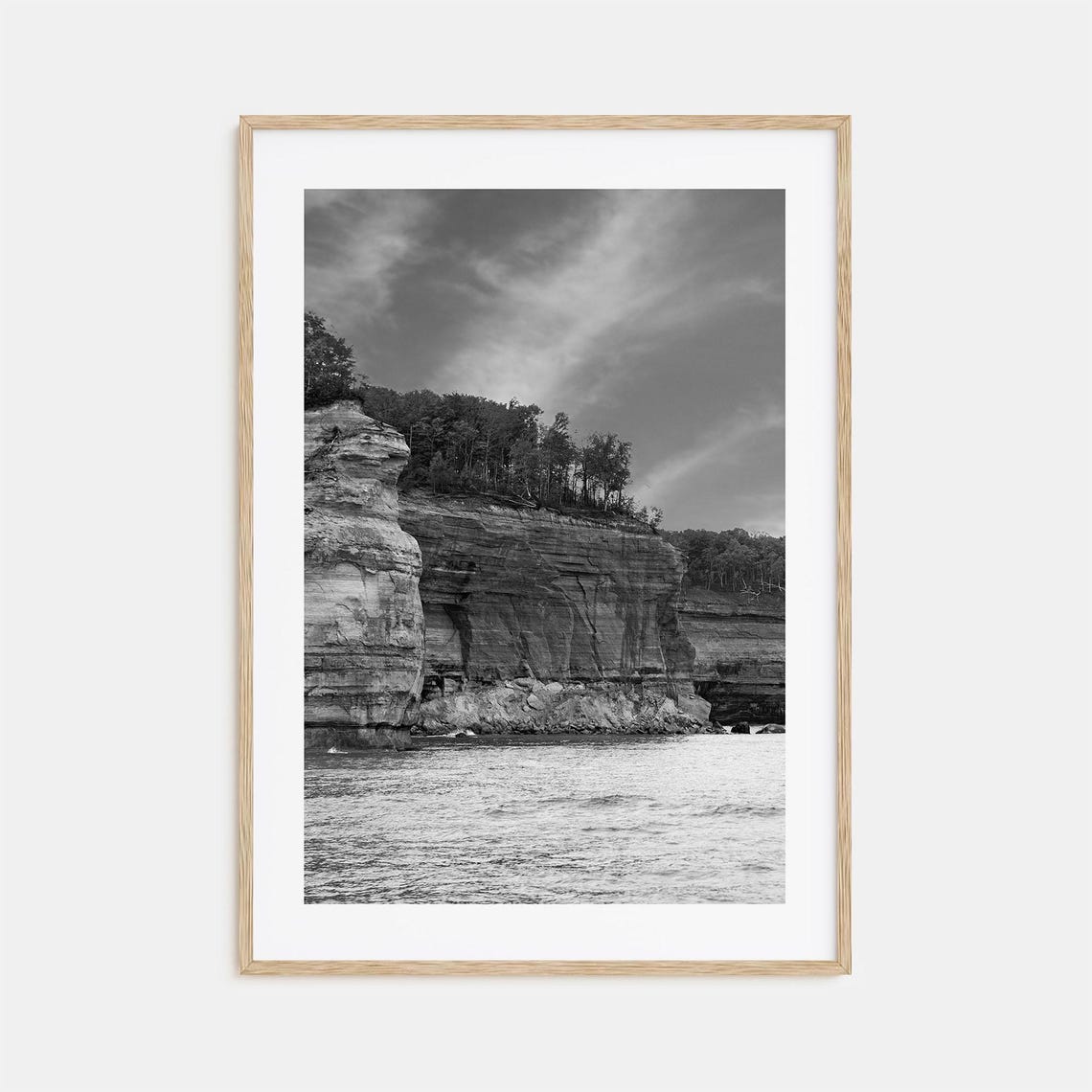 Michigan Photo Poster Print No 1 Michigan Black And White Wall Art Michigan Photography Michigan Travel Michigan Map Poster