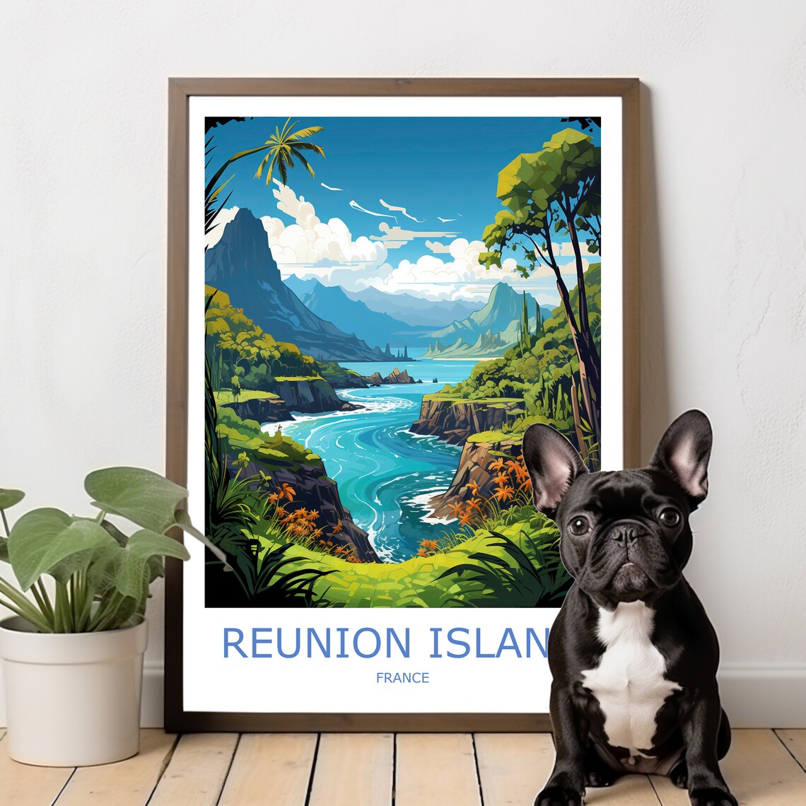 Reunion Travel Poster, La Réunion Island, France - Image 3
