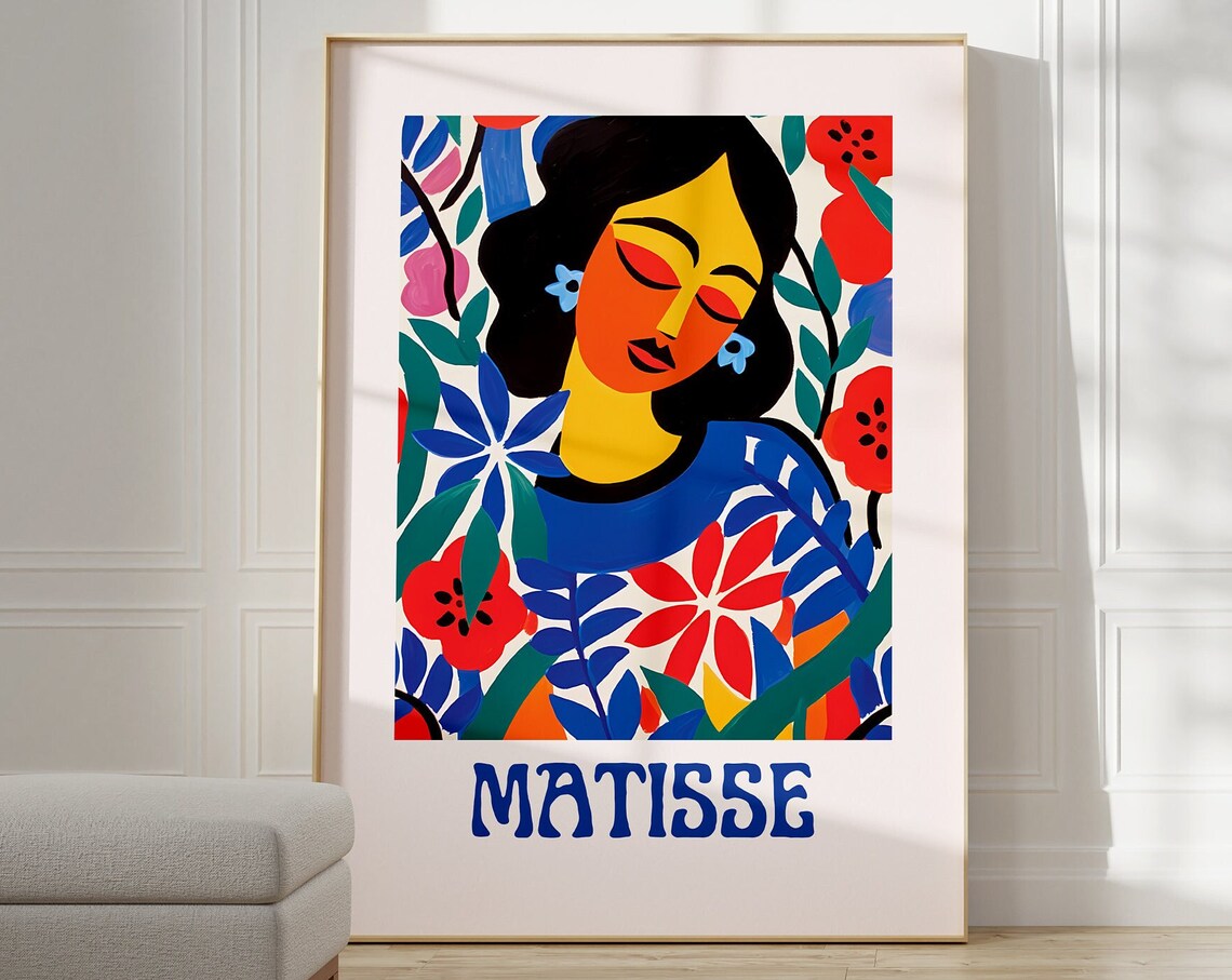 Henri Matisse Cut Outs Minimalist Neutral Poster Print