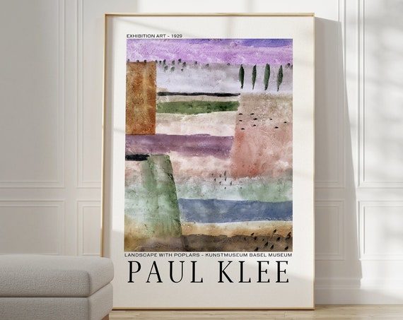 Paul Klee Poster Art Museum Exhibition Print Paul Klee Gallery Wall Art Paul Klee Print Abstract Art Exhibition Poster Art Prints