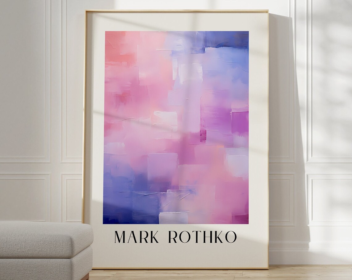 Mark Rothko Exhibition Poster, Museum Print