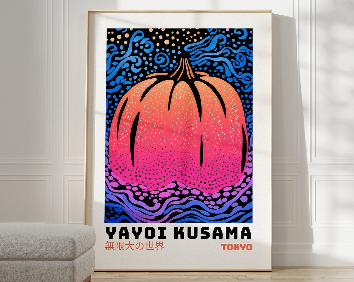 Yayoi Kusama Japandi Gallery Wall Art Print