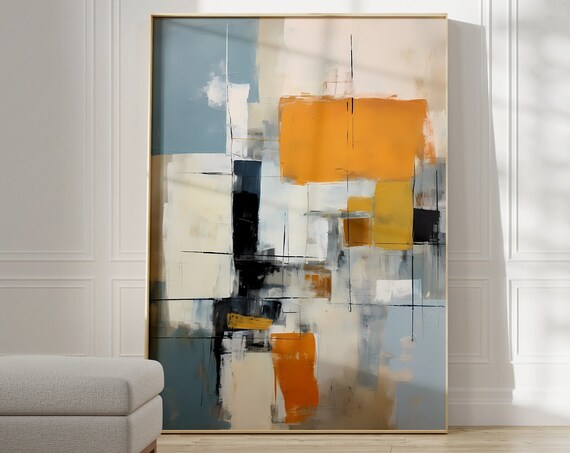 Abstract Wall Print Neutral Gallery Wall Art Exhibition Poster Modern Wall Art Aesthetic Room Decor Colorful Geometric Home Decor