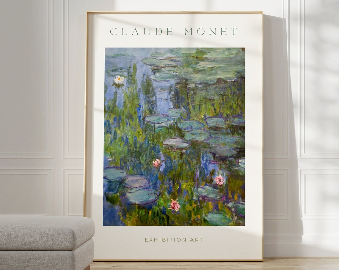 Claude Monet Water Lilies Pond Exhibition Art Classic Poster