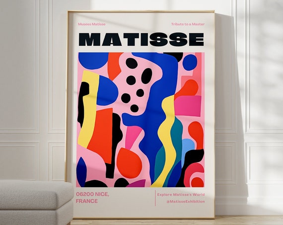 Henri Matisse Colorful Aesthetic Room Decor Poster