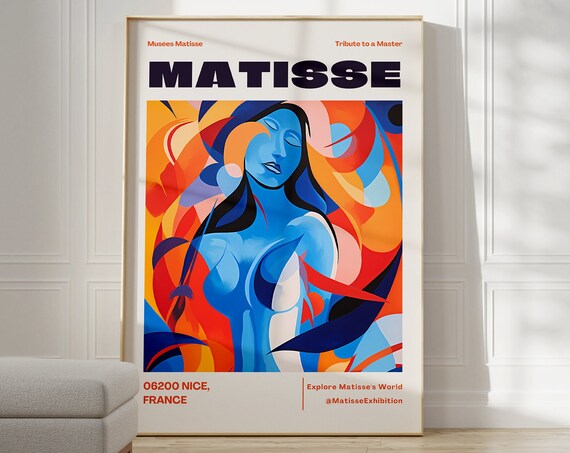 Henri Matisse Print Aesthetic Matisse Poster For Modern Gallery Exhibition Art Minimalist Neutral Wall Art Matisse Cut Outs Gift Idea