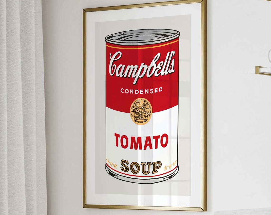 Andy Warhol Campbells Condensed Tomato Soup Can Pop Art Print