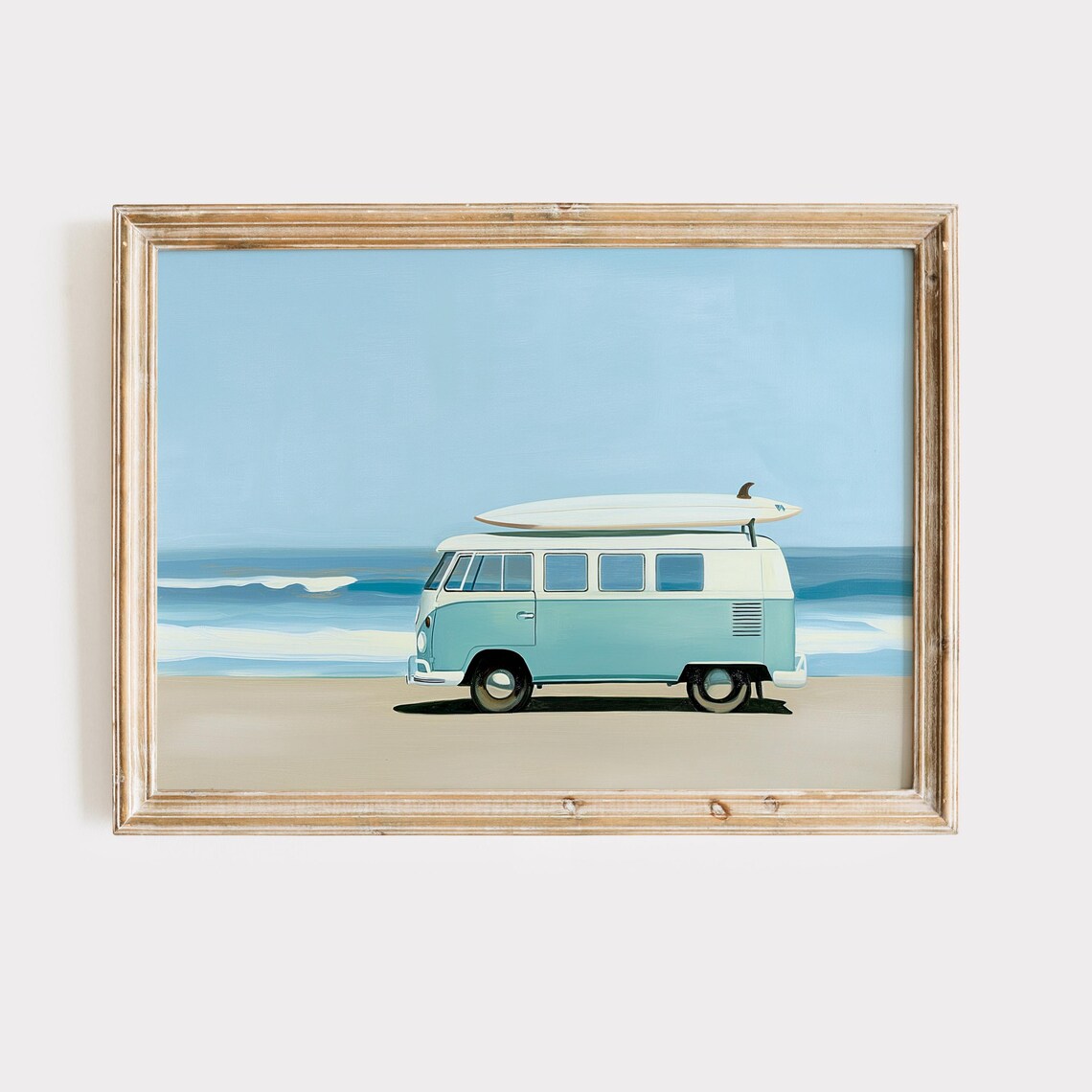 Vintage Van Coastal Wall Art, Beachy East Coast Print