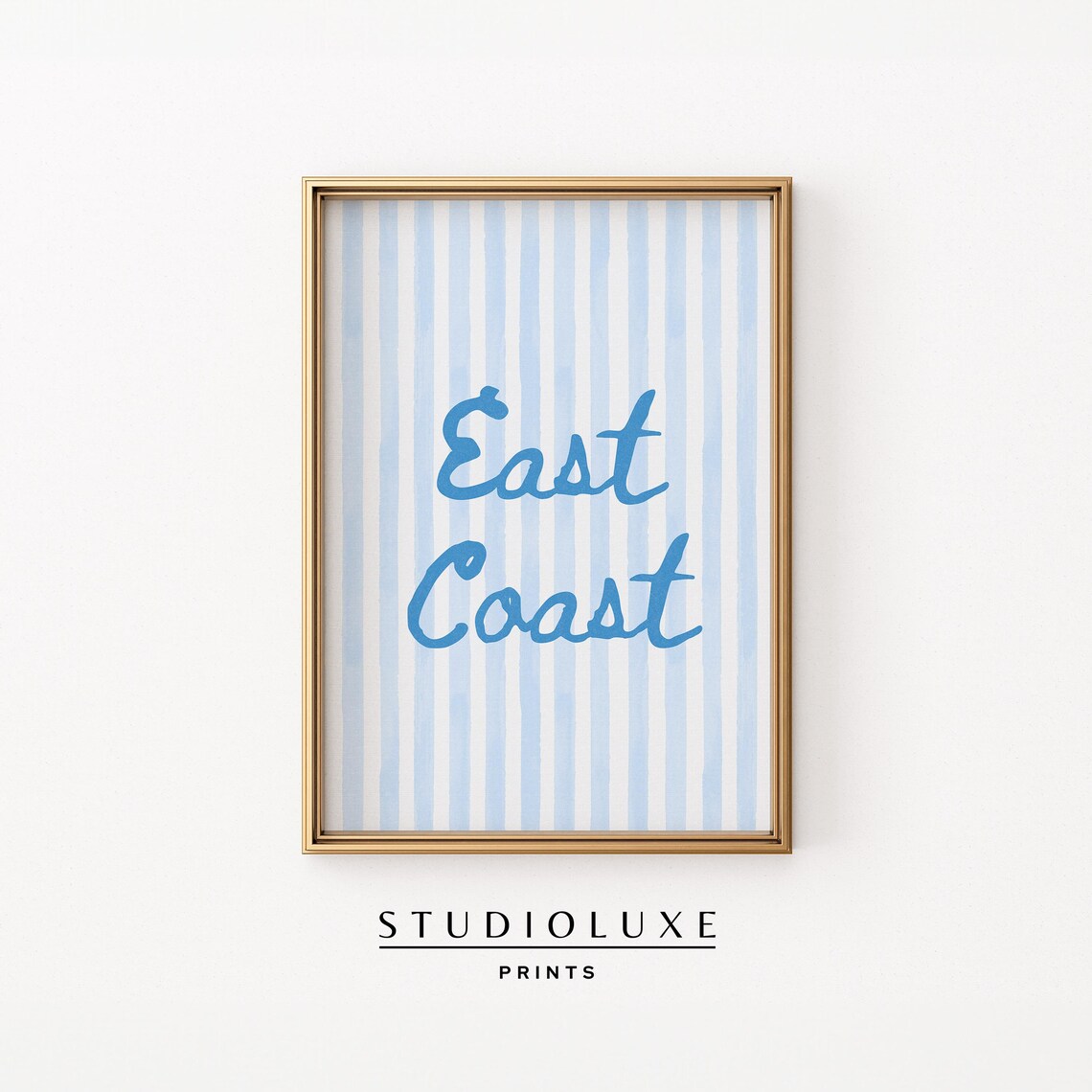 East Coast Beachy Coastal Poster for Granddaughter