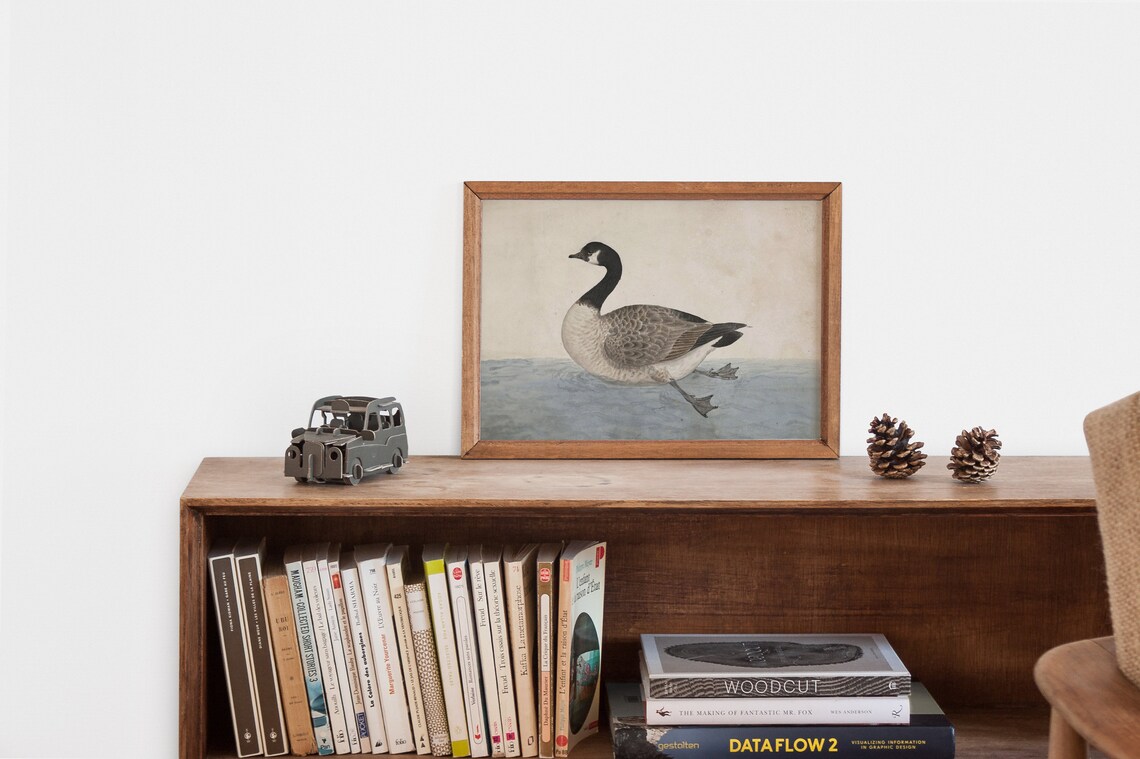 Vintage Goose Print, Antique Farmhouse Wall Art - Image 2