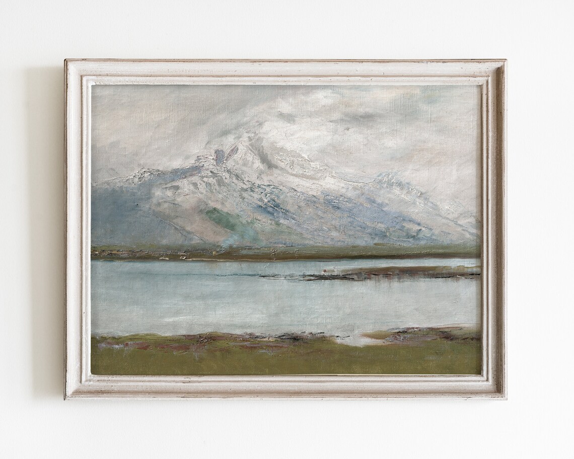 Mountain Landscape Vintage Art Print