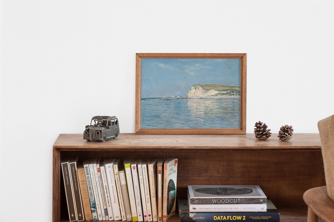 Monet-Inspired Vintage Beach Art Print, French Country - Image 2