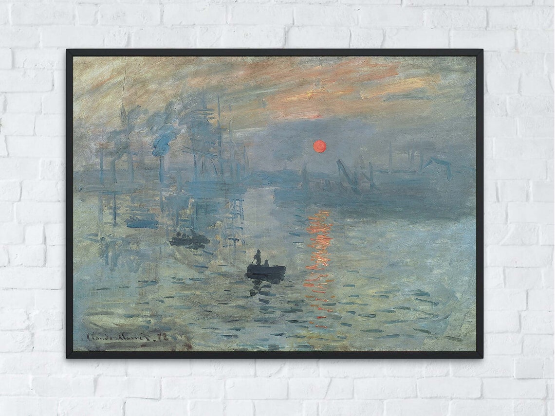 Claude Monet Impression Sunrise Le Havre Harbor Seascape Print - Image 8