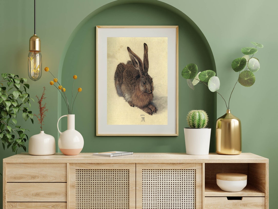 Albrecht Durer Young Hare 1502 Detailed Watercolor Study Poster - Image 6