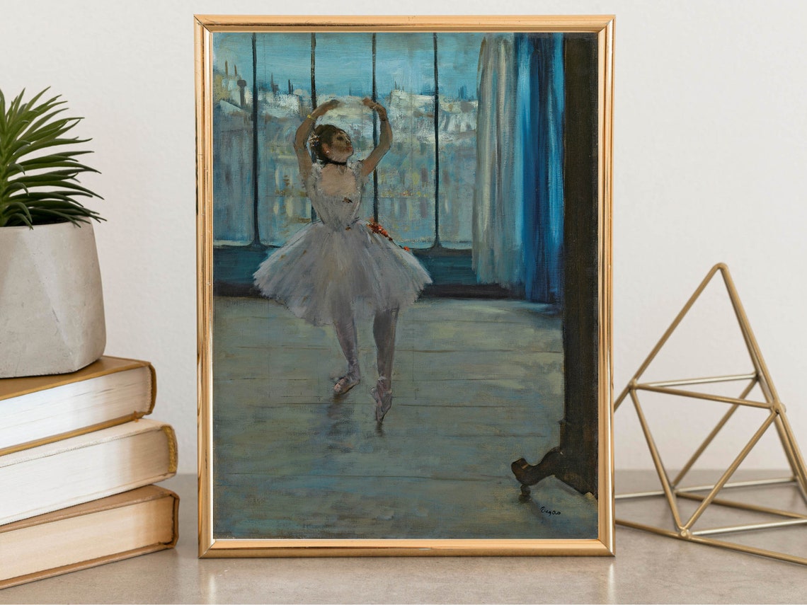 Edgar Degas Dancer in Front of a Window Ballerina Ballet Poster