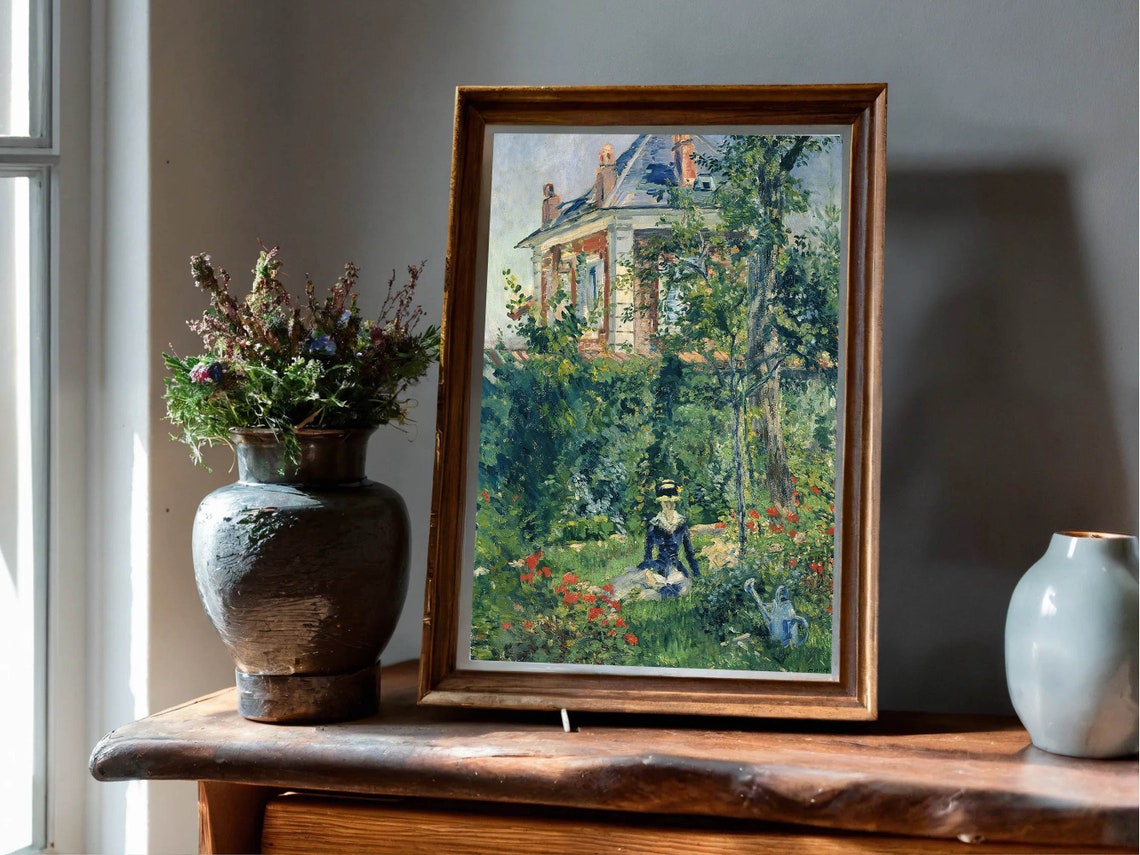 Edouard Manet A Garden Nook at Bellevue Impressionist Art Poster - Image 4