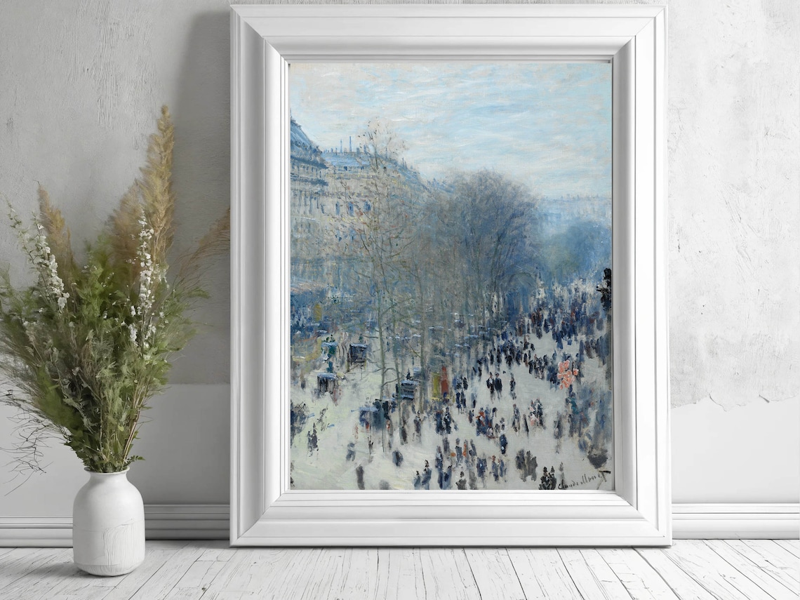 Claude Monet Boulevard des Capucines Paris Street Scene Poster - Image 2