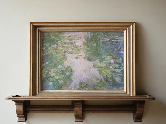 Monet Water Lilies Serene Pond Impressionist Masterpiece Poster