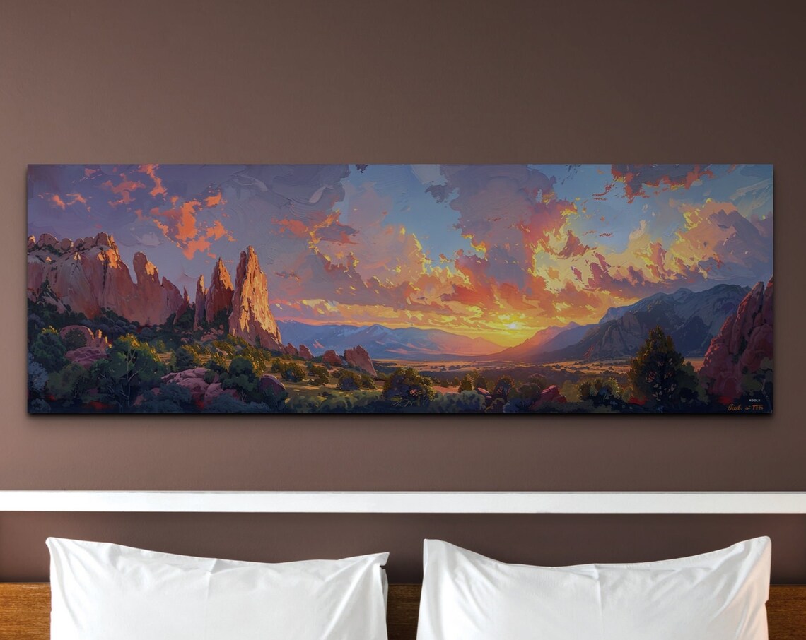 Garden of the Gods Colorado Panoramic Art Print