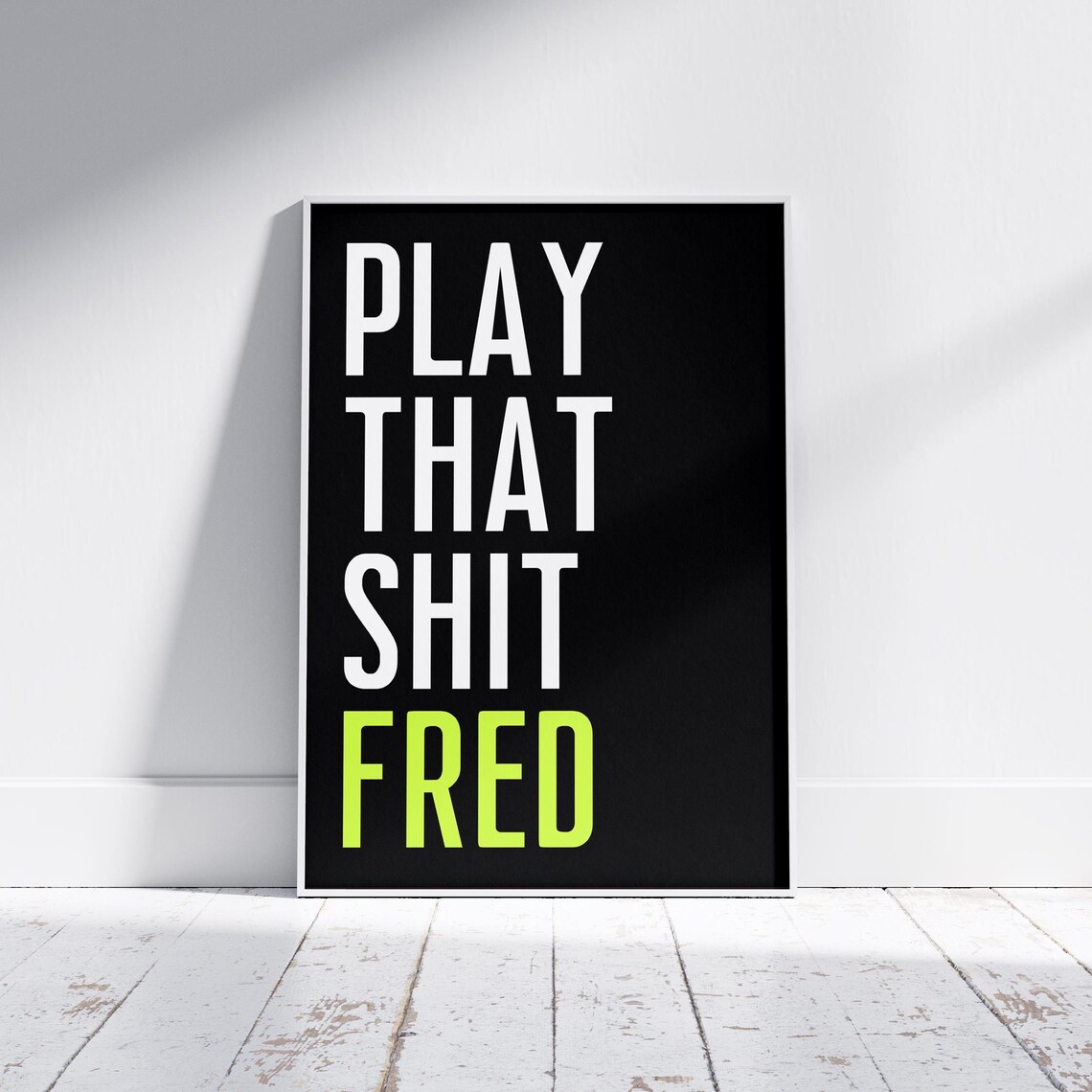 Fred Again House Music Lyric Quote Poster