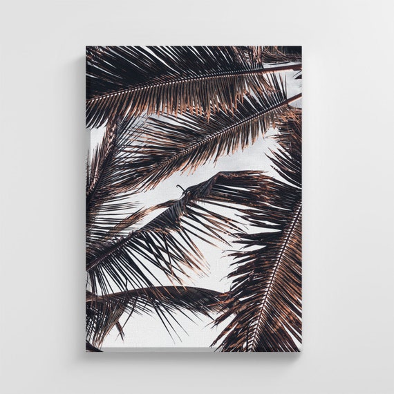 Tropical Palm Tree Leaves, Nursery Decor Art Print