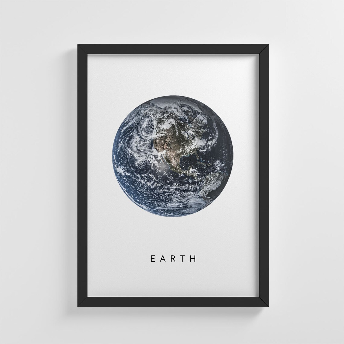 Earth Globe Planet From Space, Modern Nursery Decor