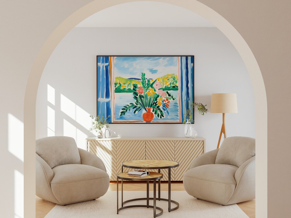 Henri Matisse Open Window Floral Art Print - Image 5