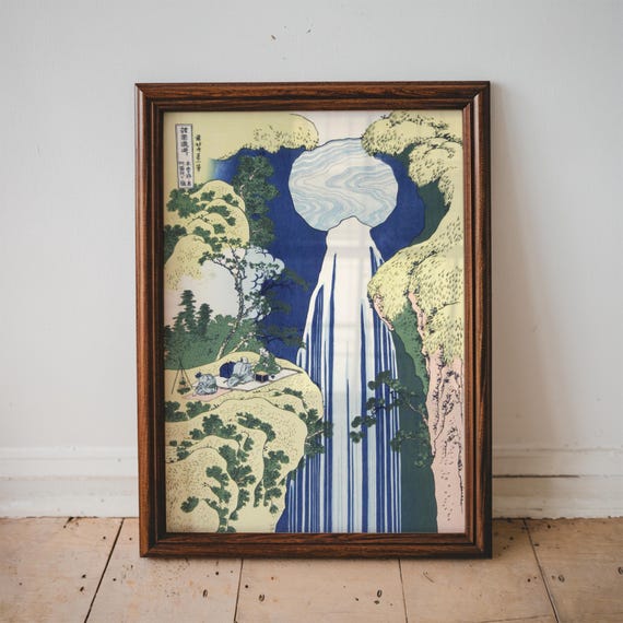 A Journey To The Waterfalls Hokusai Print Japan Wall Art Japanese Gift Museum
