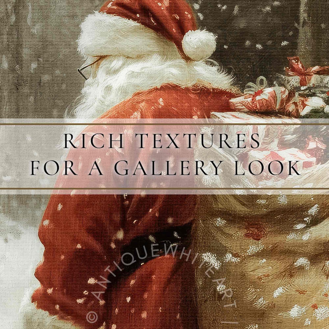 Vintage Santa Claus Christmas Wall Art Print - Image 4