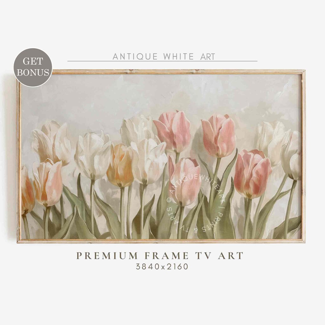 Tulip Easter Art, Spring Floral Wall Art Print
