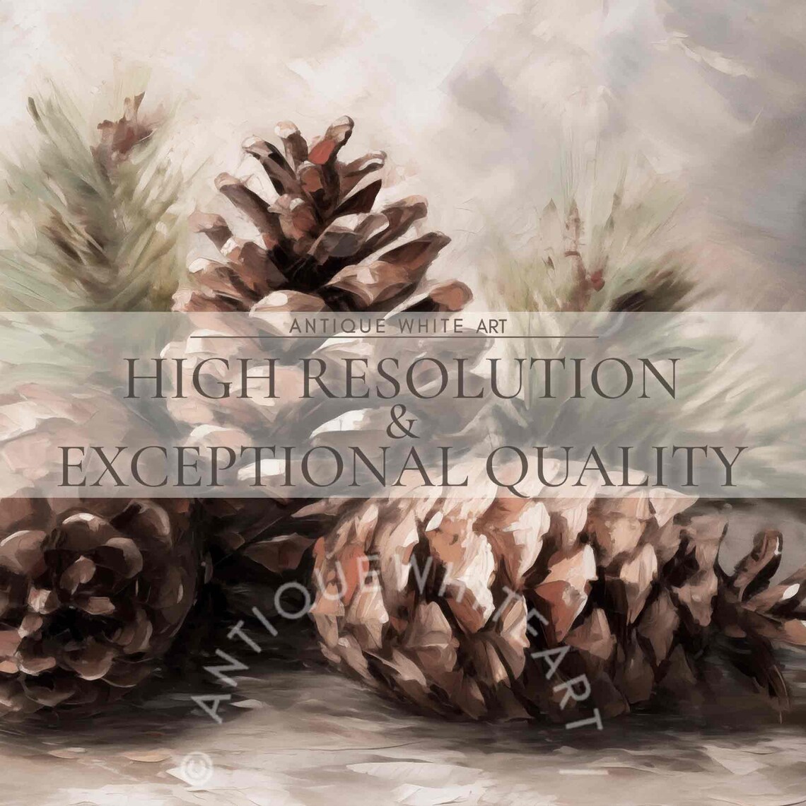 Moody Winter Still Life, Vintage Farmhouse Art Print - Image 4