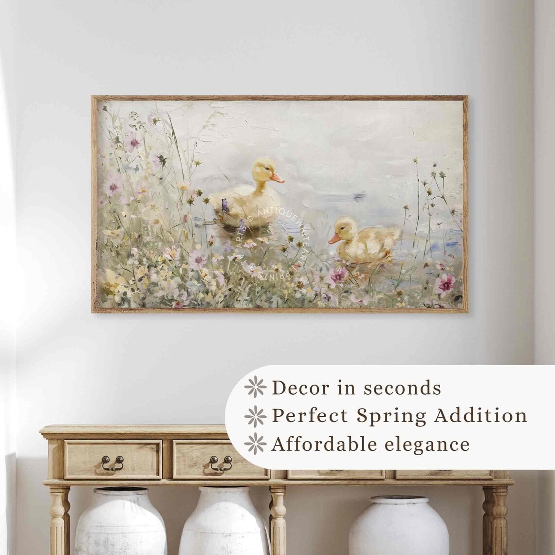 Cute Easter Ducklings, Farmhouse Spring Art Print - Image 4