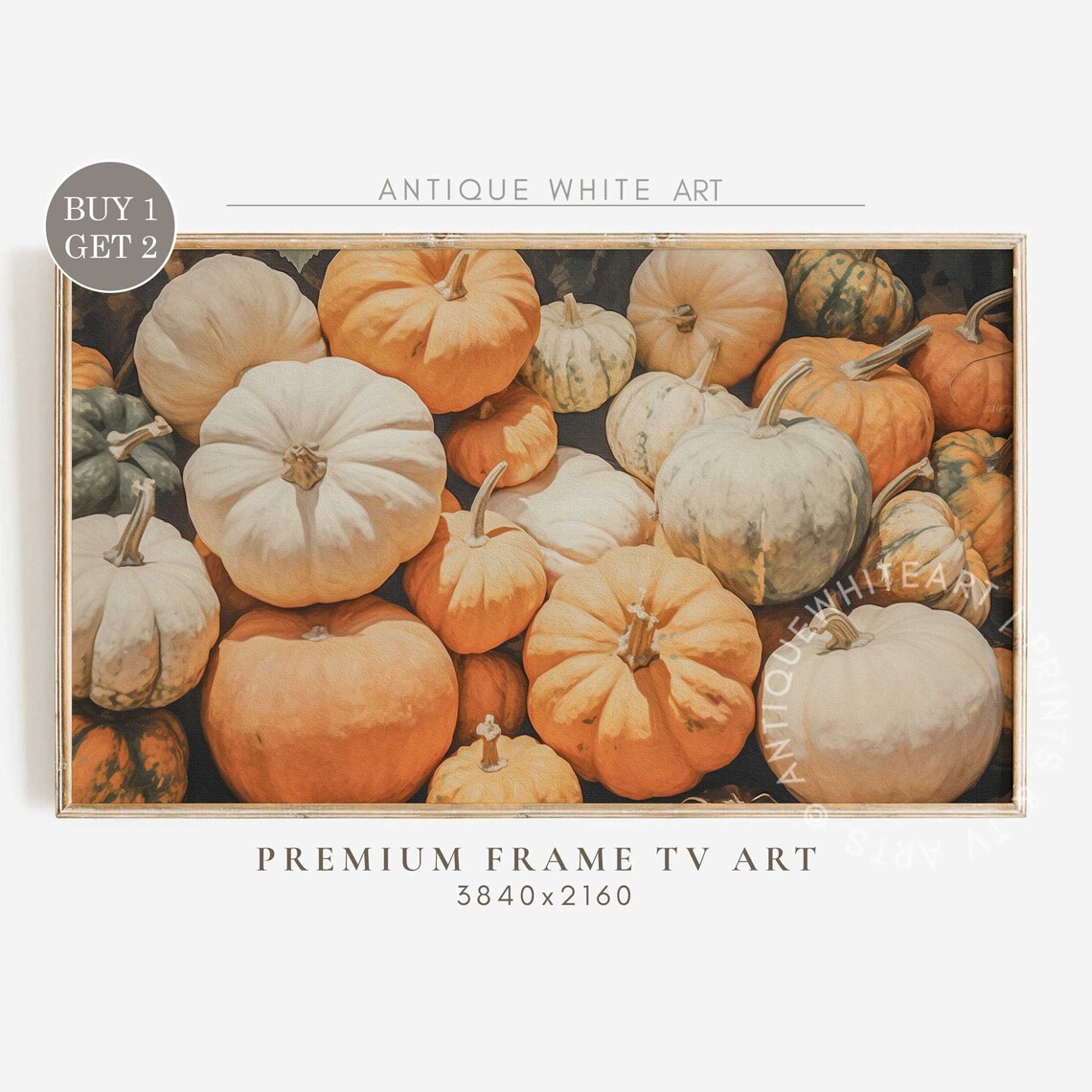 Pumpkin Painting, Instant Fall Art Print