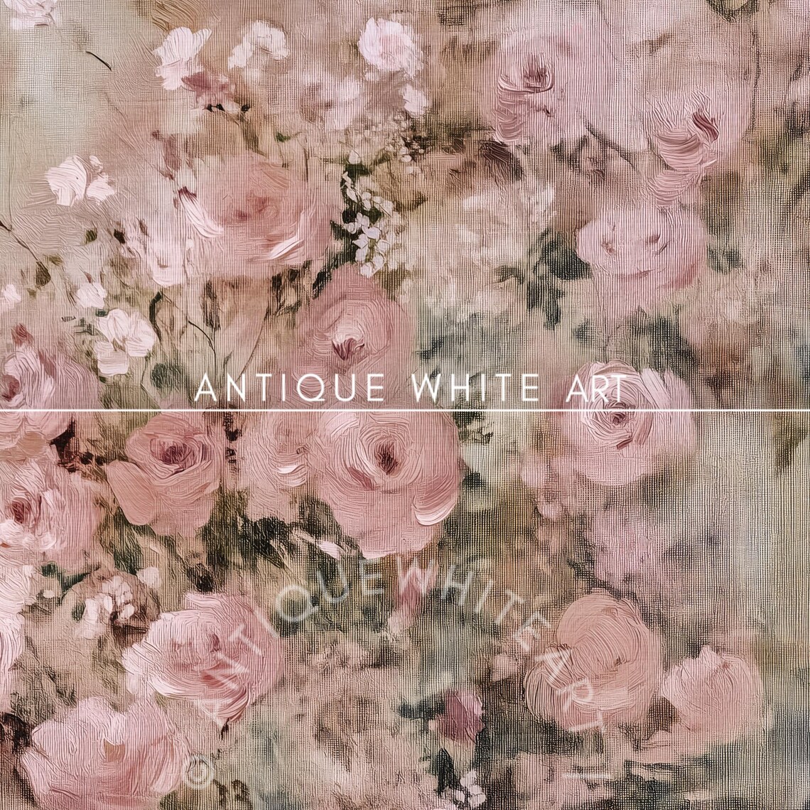 Floral Frame TV Art, Pink Wildflowers Art Print - Image 3