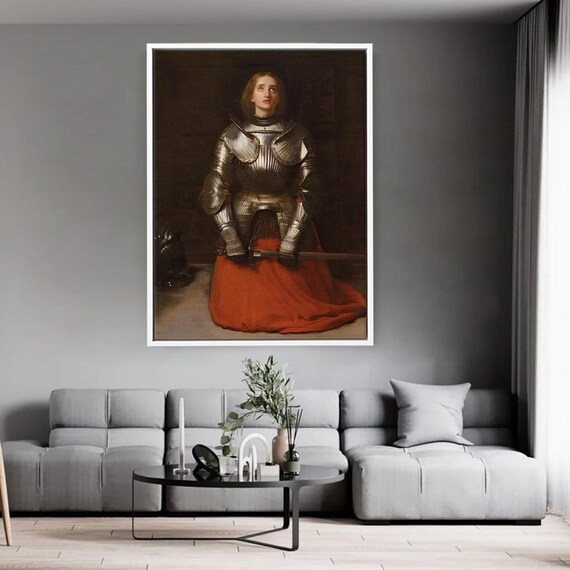 Joan of Arc Knight Armor Medieval Woman Warrior Classic Art Poster