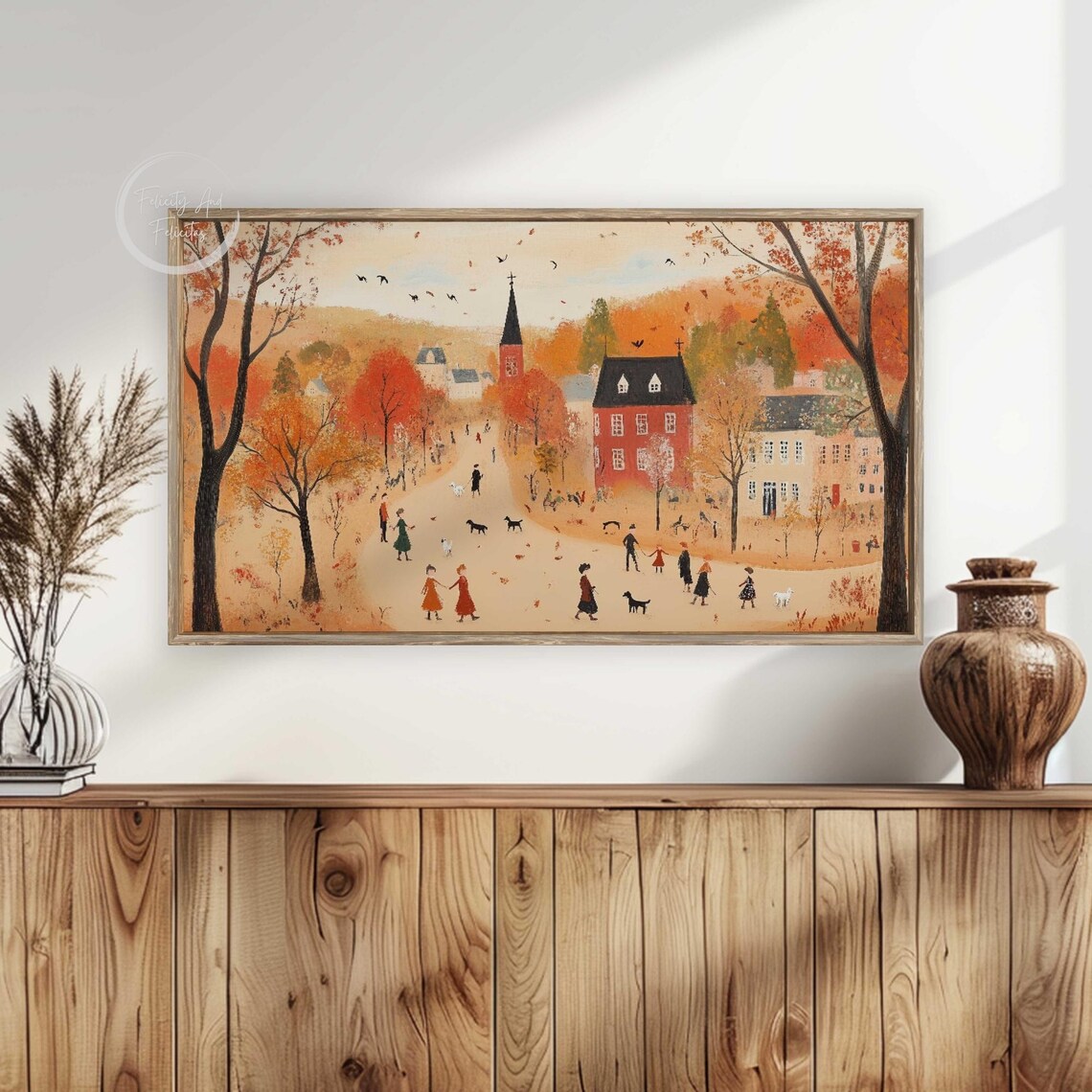 Cozy Autumn Landscape Art, Cottagecore Wall Art - Image 6