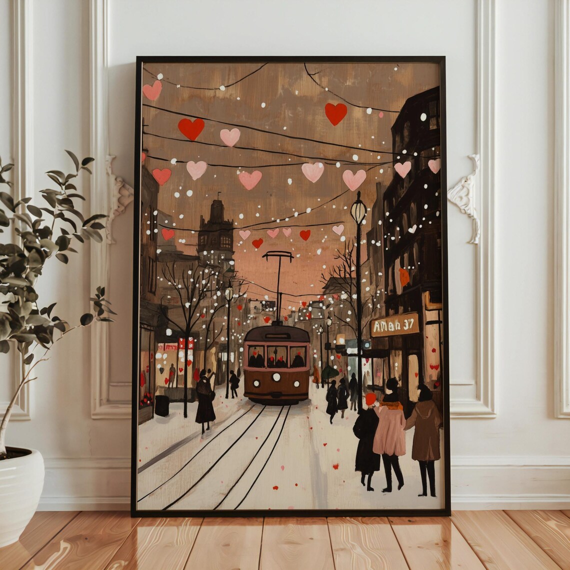 Retro Valentines Day Art Print, Romantic Wall Art - Image 5