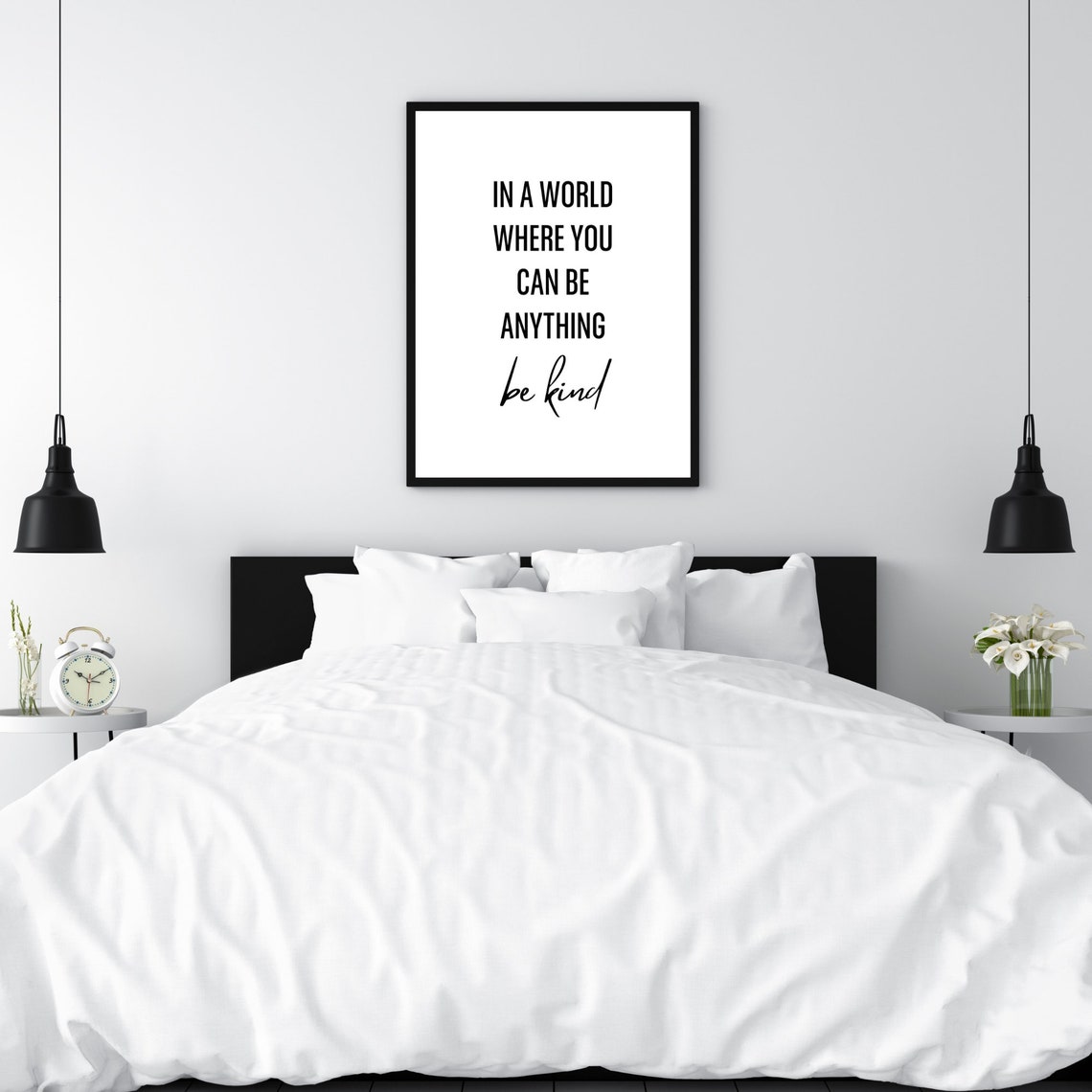 In A World Where You Can Be Anything Be Kind Inspirational Poster - Image 2