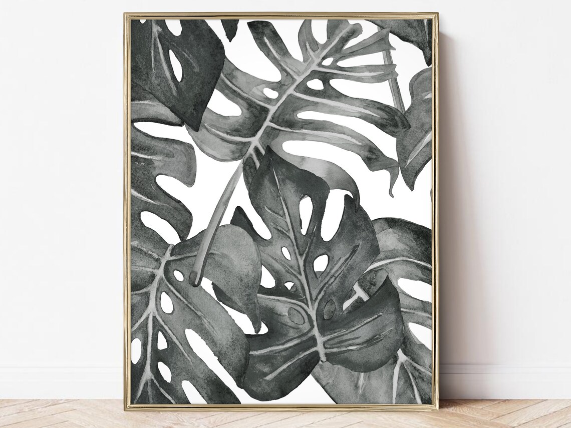 Monstera Plant Lover Wall Art, Houseplant Poster