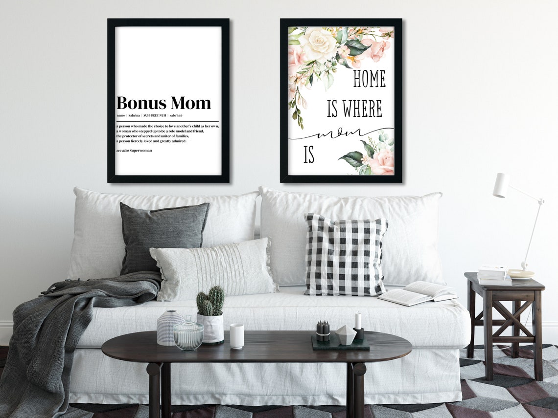 Custom Bonus Mom Definition Art Print - Image 3