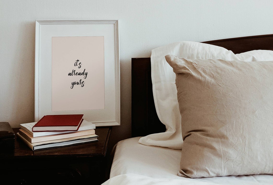Its Already Yours Manifestation Affirmation Minimalist Wall Poster - Image 2