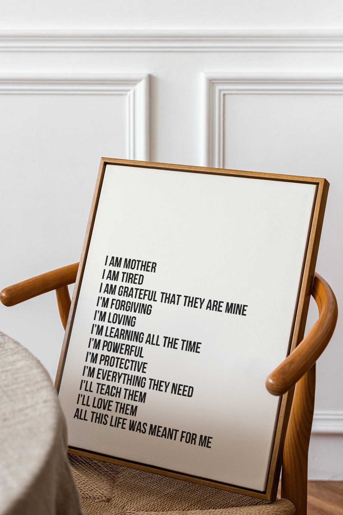 I Am Mother Wall Art Tiktok Song Lyric Print Mothers Day Wall Print Mothers Day Wall Decor Tiktok Trend Song Lyric - Image 2