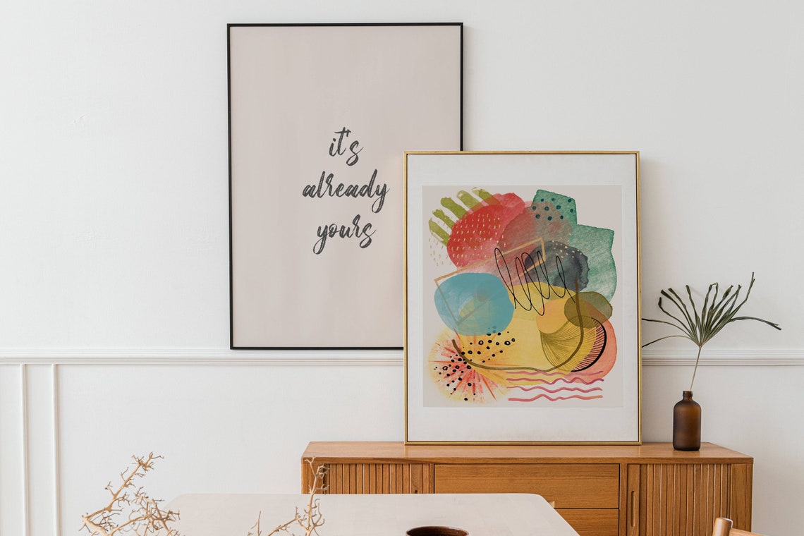 Its Already Yours Manifestation Affirmation Minimalist Wall Poster - Image 3
