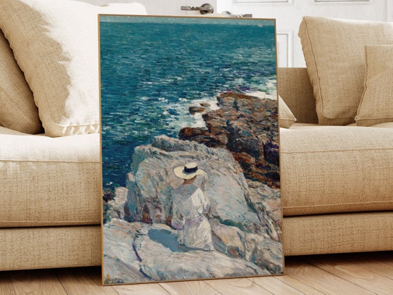 The South Ledges Childe Hassam Famous Painting Classic Painting Museum Quality Print Vintage Wall Art Vintage Print