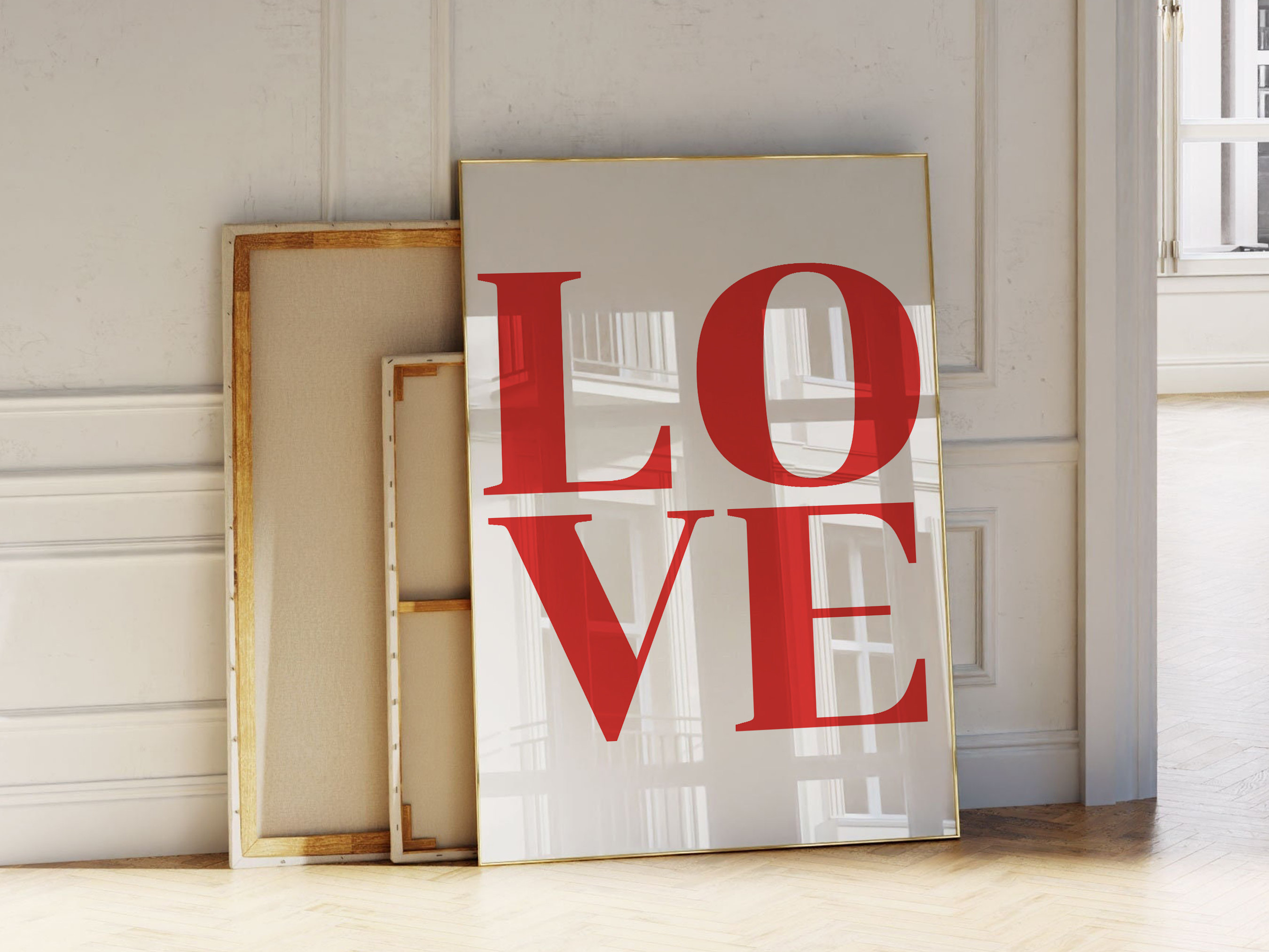 Love Poster, Retro Style Typography Quote - Image 2