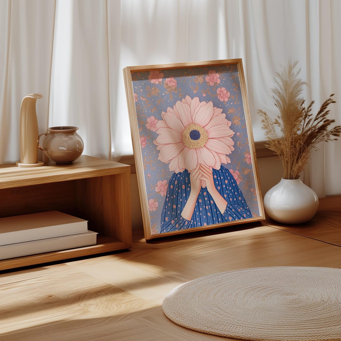 Flower Shop Print Florist Print Garden Shop Flower Market Print Flower Shop Floral Pink Wall Art Spring Wall Art Floral Wall Art 2 - Image 4