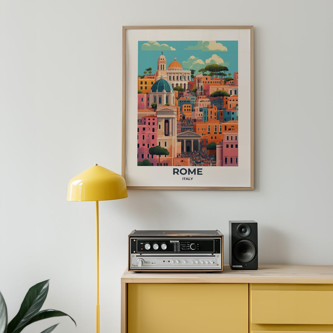 Rome Travel Poster Rome Poster Rome Travel Print Rome City Print Travel Print Travel Poster Rome Wall Decor Italy Travel Poster 017 - Image 3