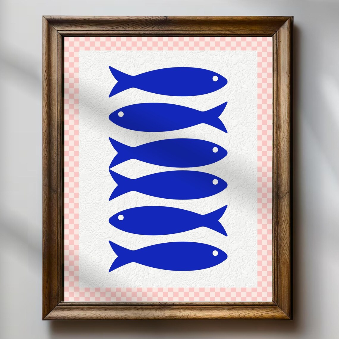 Retro Fish Illustration, Sardines Kitchen Art